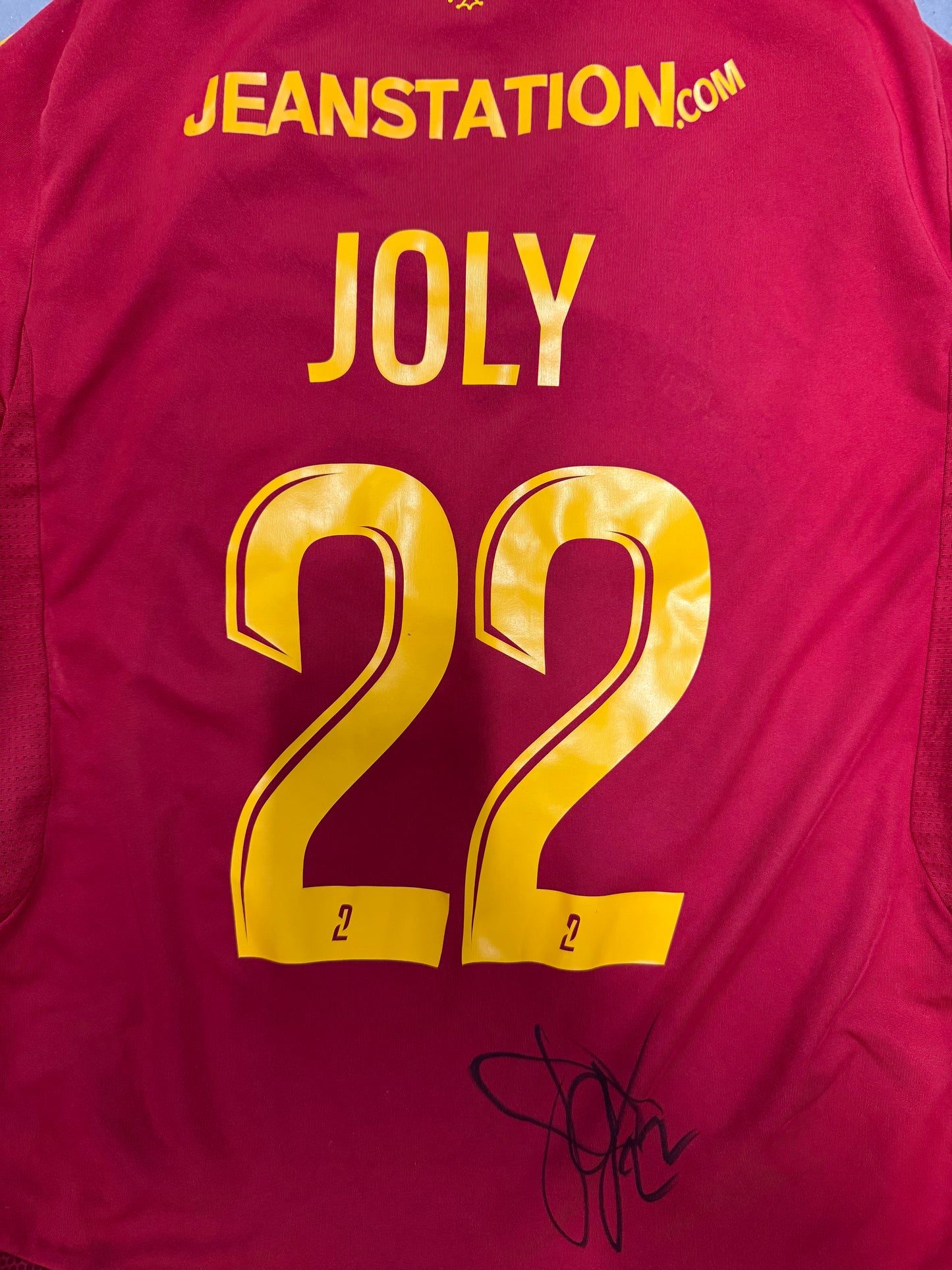 Maillot porté et signé - JOLY #22 (buteur RAFxREIMS)