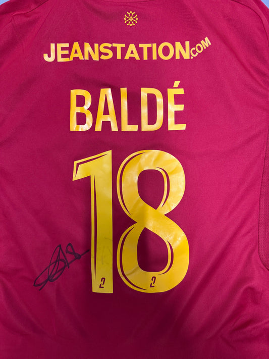 Maillot porté et signé - BALDÉ #18 (buteur RAFxREIMS)