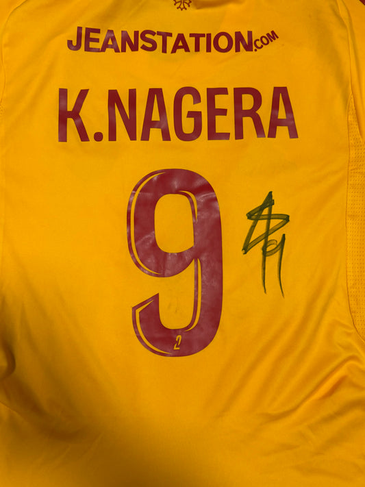 Maillot porté et signé - NAGERA #9 (buteur NANCYxRAF)