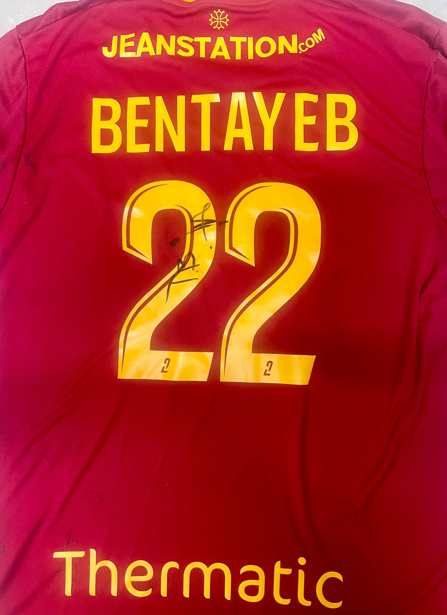 Maillot porté - BENTAYEB #22 (buteur lors de la victoire RAFxPAU)