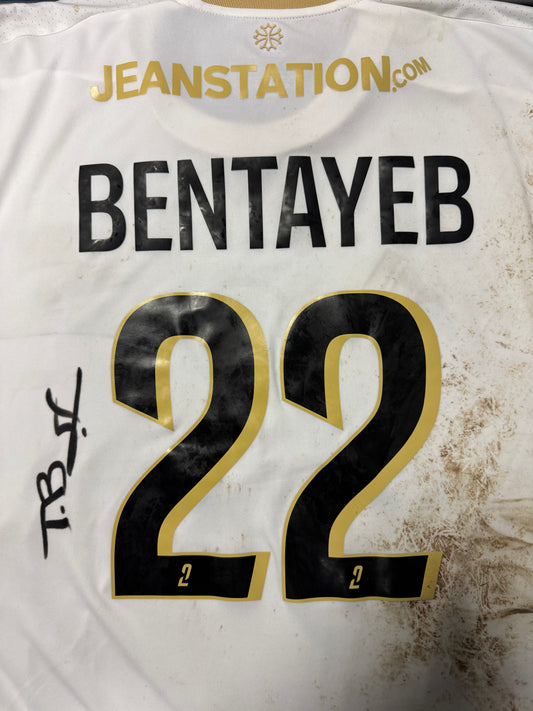 Maillot porté et signé - BENTAYEB (buteur de MARTIGUES x RAF)